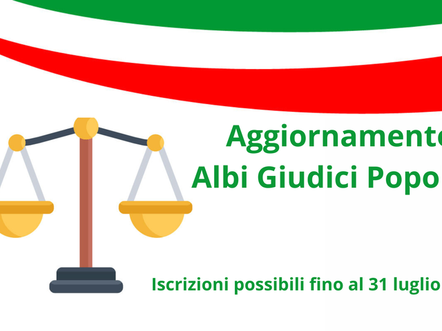 Aggiornamento Albi dei Giudici Popolari